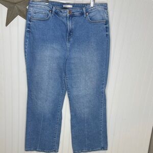 LC Lauren Conrad Women's Flare Leg Blue Jeans Size 20W